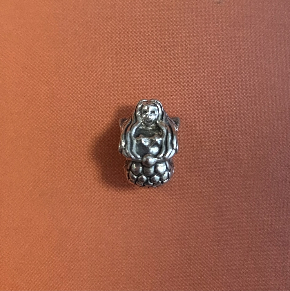 pandora retired sterling silver mermaid fantasy bead 791220
